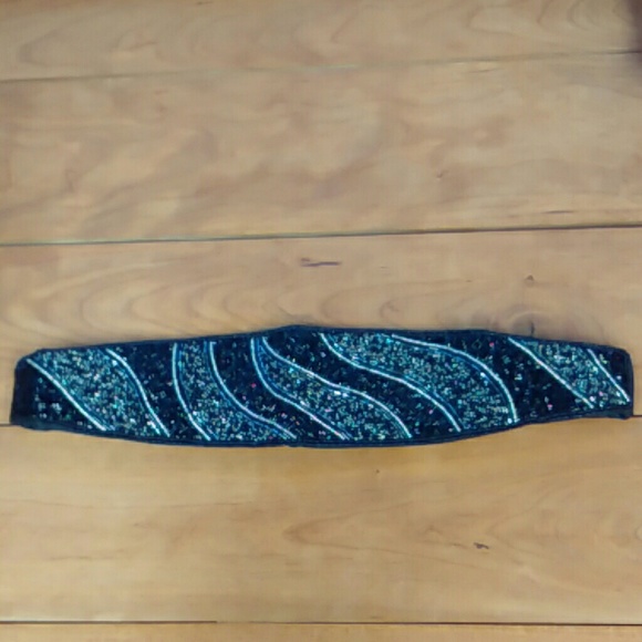 Vintage Magid beaded belt modern contemporary waist adjustable main image 4